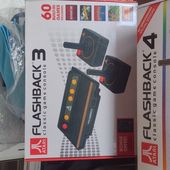 Atari Flashback 2 3& 4 Classic Games Consoles - Black and Orange NWT - Picture 4 of 5